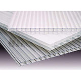 24 in. L x 48 in. W x 4 mm Thickness Corrugated Plastic Clear Twin Wall Roofing Panel - 36pc