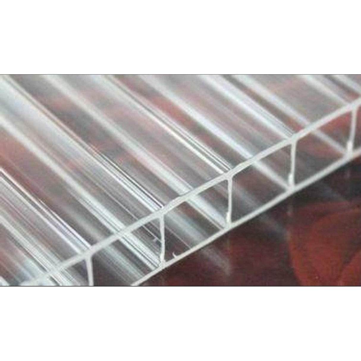 24 in. L x 72 in. W x 8 mm Thickness Corrugated Plastic Clear Twin Wall Roofing Panel - 1pc