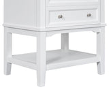 24 in. W x 33 in. H MDF Freestanding BathroomVanity Without Counter Top in White - 24" x 33" in.