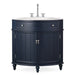 24-inch Benton Collection Triadsville Slim Corner Bathroom Sink Vanity