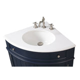 24-inch Benton Collection Triadsville Slim Corner Bathroom Sink Vanity