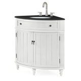24-inch Benton Collection Triadsville Slim Corner Bathroom Sink Vanity