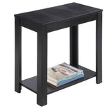 24-inch Black Crocodile Top Table