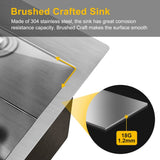 24 inch Laundry Cabinet Utility Sink Vanity, Stainless Steel Sink, Faucet and Cabinet Combo - N/A