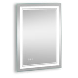 24" x 32" Rectangular Touch Switch Wall Mounted LED Bathroom Mirror