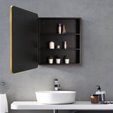 24 x 30 Gold Surface or Recessed Mount Bathroom Medicine Cabinet