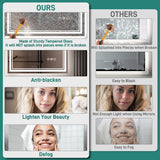 Durx-litecrete Inch Bathroom Vanity Mirror with Dual LED Light Strips