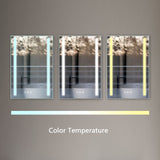 24 x 32 Inch LED Bathroom Mirror with Light, Dimmable Anti-Fog Wall Mounted Vanity Mirror - 32x24 inches