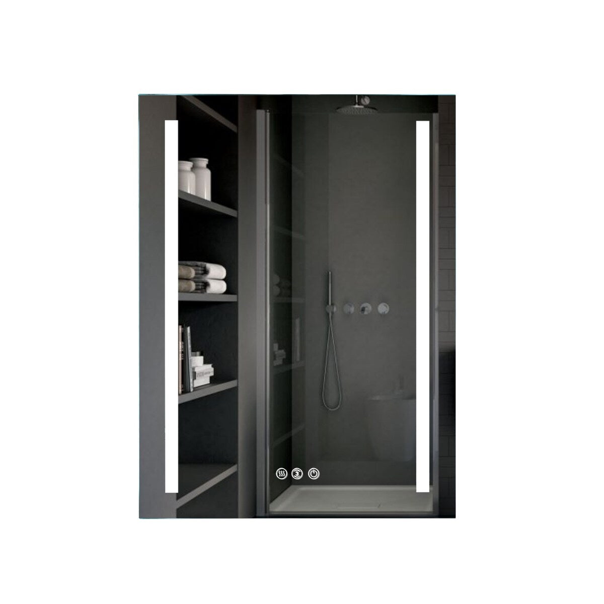 24 x 32 Inch LED Bathroom Mirror with Light, Dimmable Anti-Fog Wall Mounted Vanity Mirror - 32x24 inches