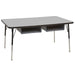 24" x 60" Book Box Activity Table with Adjustable Swivel Glide Legs