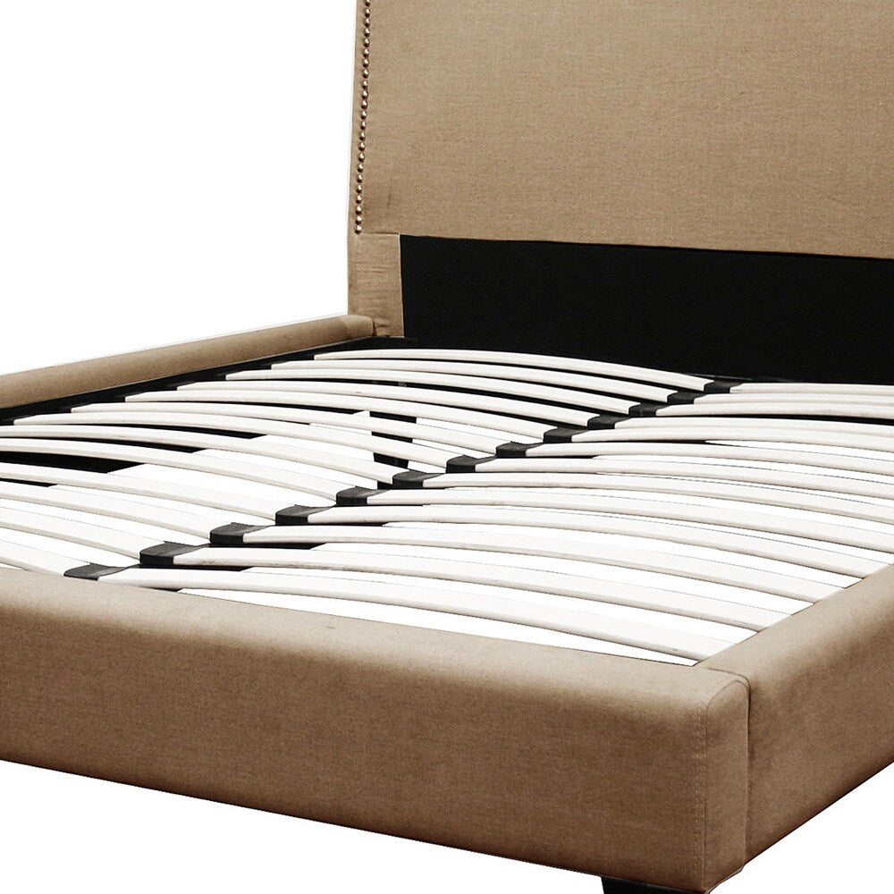 Aisling Fabric King Platform Bed with Bonus Warwick Modern Nightstand