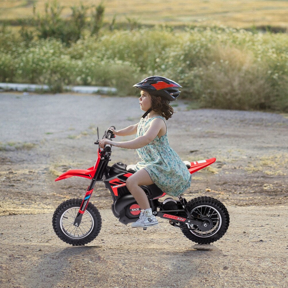 24V 7ah Kids Ride on Motorcycle,13.6MPH Fast Speed