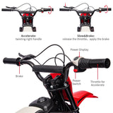 24V 7ah Kids Ride on Motorcycle,13.6MPH Fast Speed