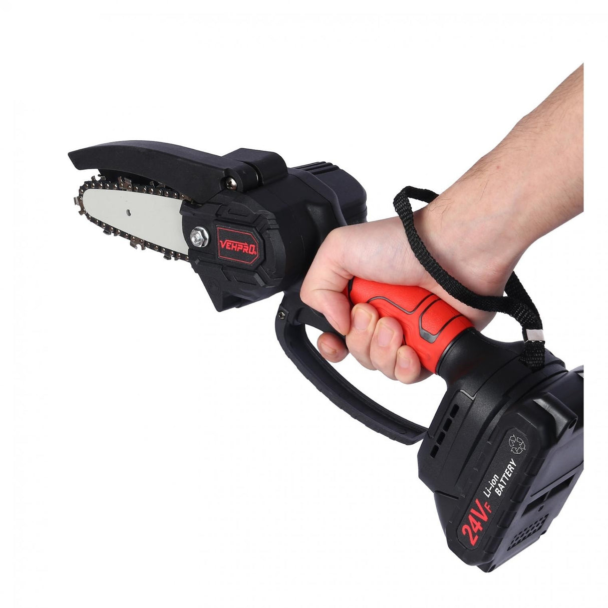 24V Electric Cordless Saw Woodworking Electric Chain Saw Wood Cutter - N/A