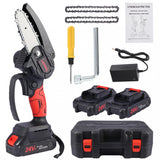 24V Electric Cordless Saw Woodworking Electric Chain Saw Wood Cutter - N/A