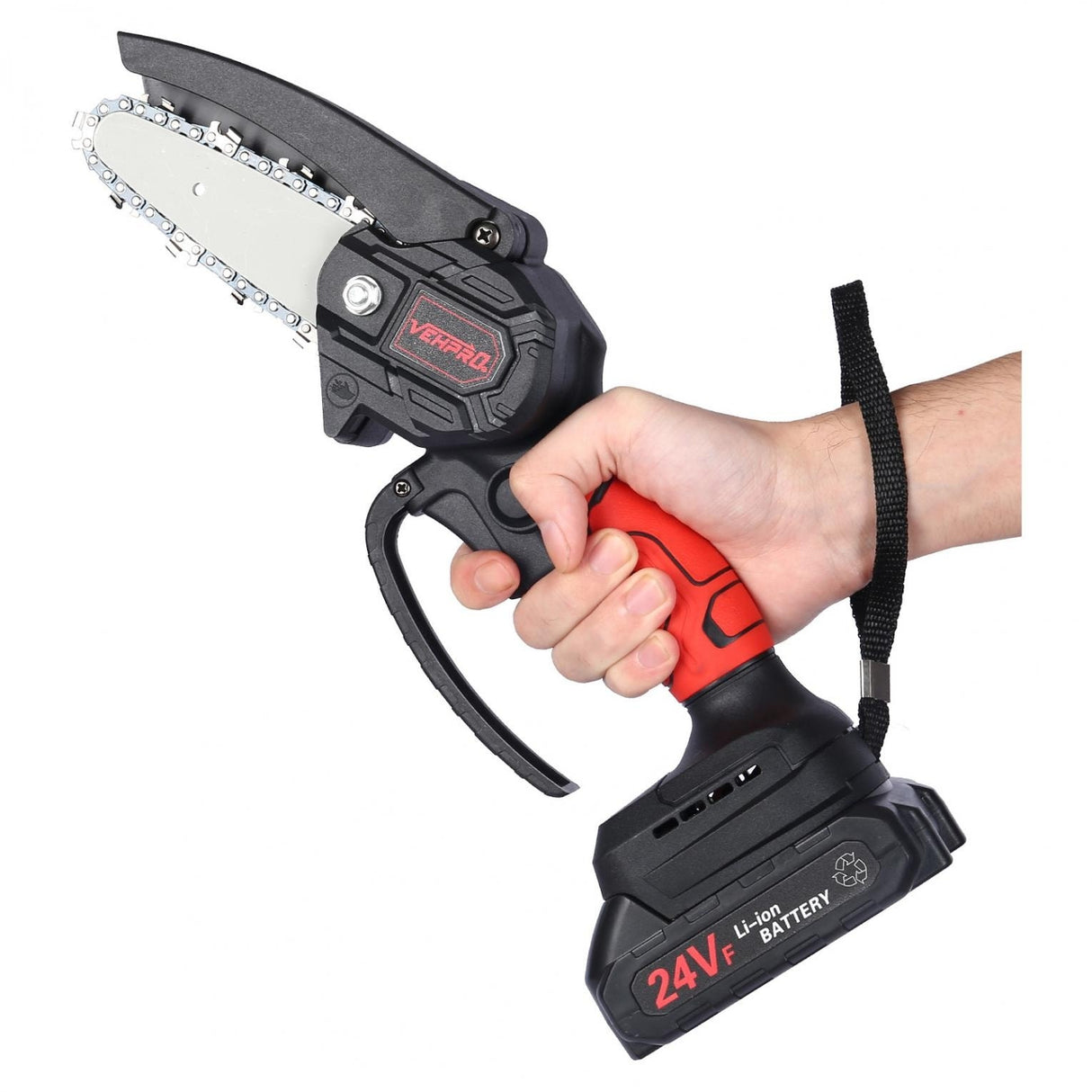 24V Electric Cordless Saw Woodworking Electric Chain Saw Wood Cutter - N/A