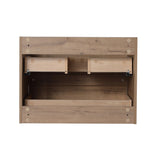 24"/30" Floating Bathroom Vanity with Sink, Wall Mounted Bathroom Vanity with 2 Soft Close Drawers