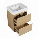 24" Bathroom Vanities with Single Sink Combo,Engineering wood