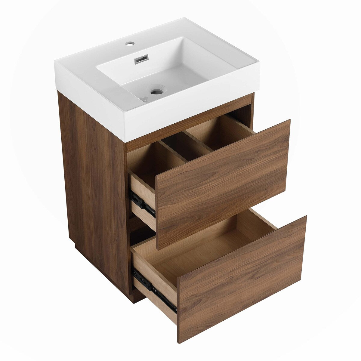 24" Bathroom Vanities with Single Sink Combo,Engineering wood