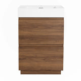 24" Bathroom Vanities with Single Sink Combo,Engineering wood