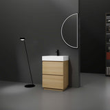 24" Bathroom Vanities with Single Sink Combo,Engineering wood