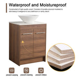 24" Bathroom Vanity with Sink, 24 Inches FreeStanding Vanity, Modern Sink Vanity Combo, Floor Stand Vanity