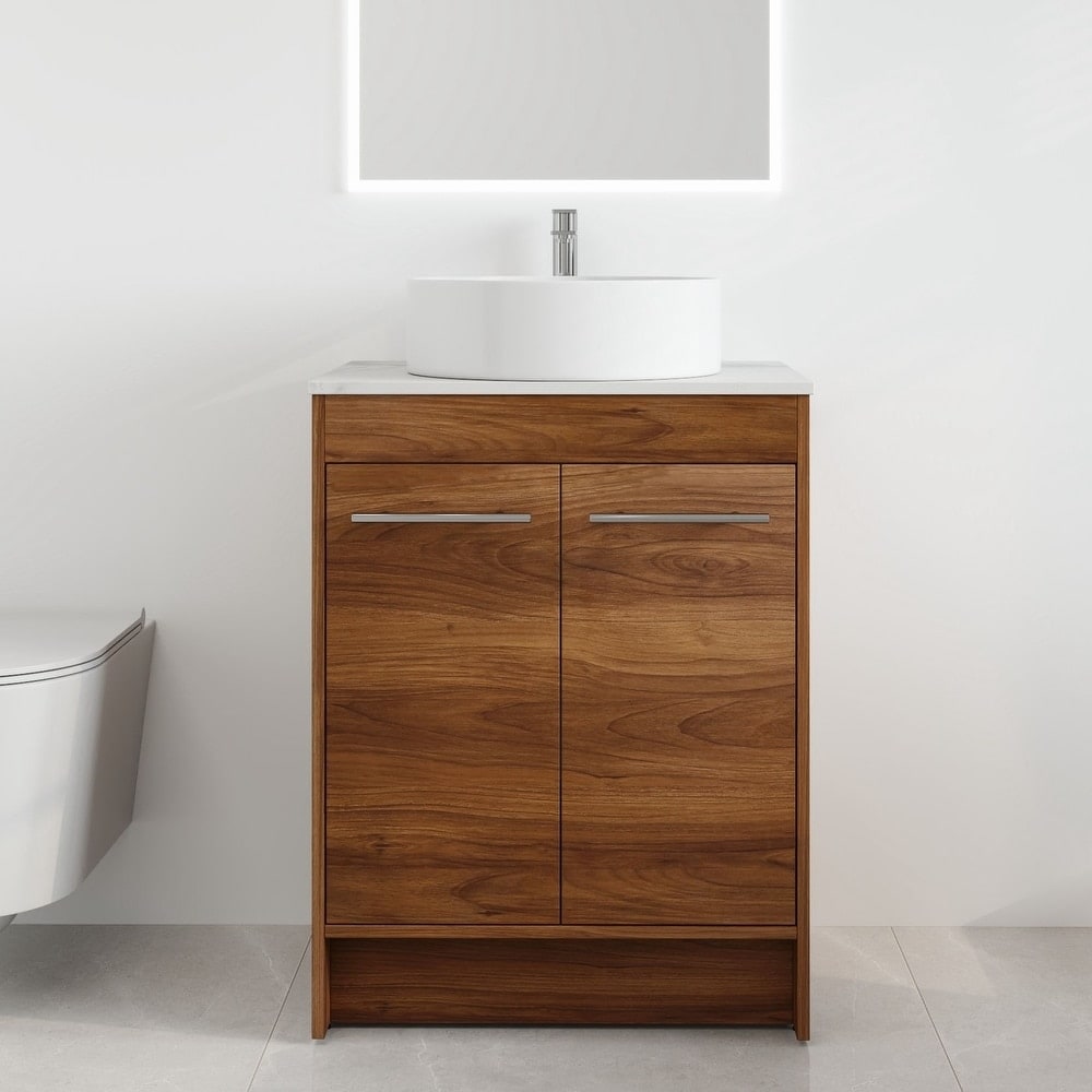 24" Bathroom Vanity with Sink, 24 Inches FreeStanding Vanity, Modern Sink Vanity Combo, Floor Stand Vanity