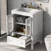 24" Bathroom Vanity with Sink, Bathroom Vanity Cabinet with One Drawer and Doors, Adjustable Shelf