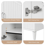 24" Bathroom Vanity with Sink,Bathroom Vanity Cabinet with Two Doors,Adjustable Shelves,Solid Wood and MDF