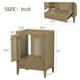 24" Bathroom Vanity without Sink with Doors and Drawer,Solid Frame
