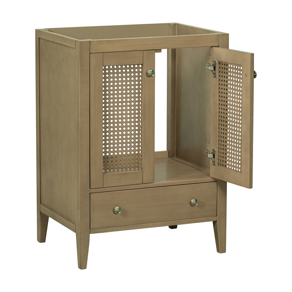 24" Bathroom Vanity without Sink with Doors and Drawer,Solid Frame