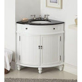 24-inch Benton Collection Triadsville Slim Corner Bathroom Sink Vanity