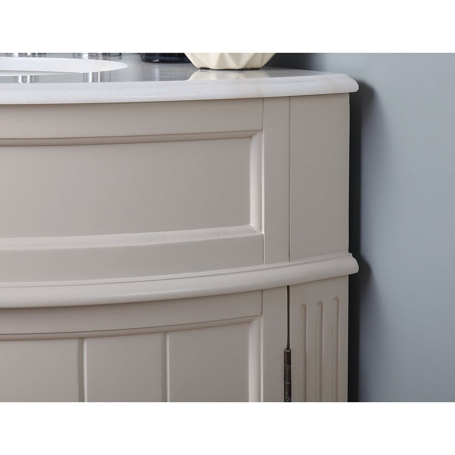 24-inch Benton Collection Triadsville Slim Corner Bathroom Sink Vanity
