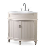 24-inch Benton Collection Triadsville Slim Corner Bathroom Sink Vanity