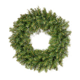 24" Fraser Fir Pre-Lit Warm White LED Artificial Christmas Wreath by Christopher Knight Home - led-clear