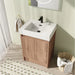 24" FreeStanding Bathroom Vanity with Sink, Floor Stand Bathroom Vanity with Soft Close Door and Shelf