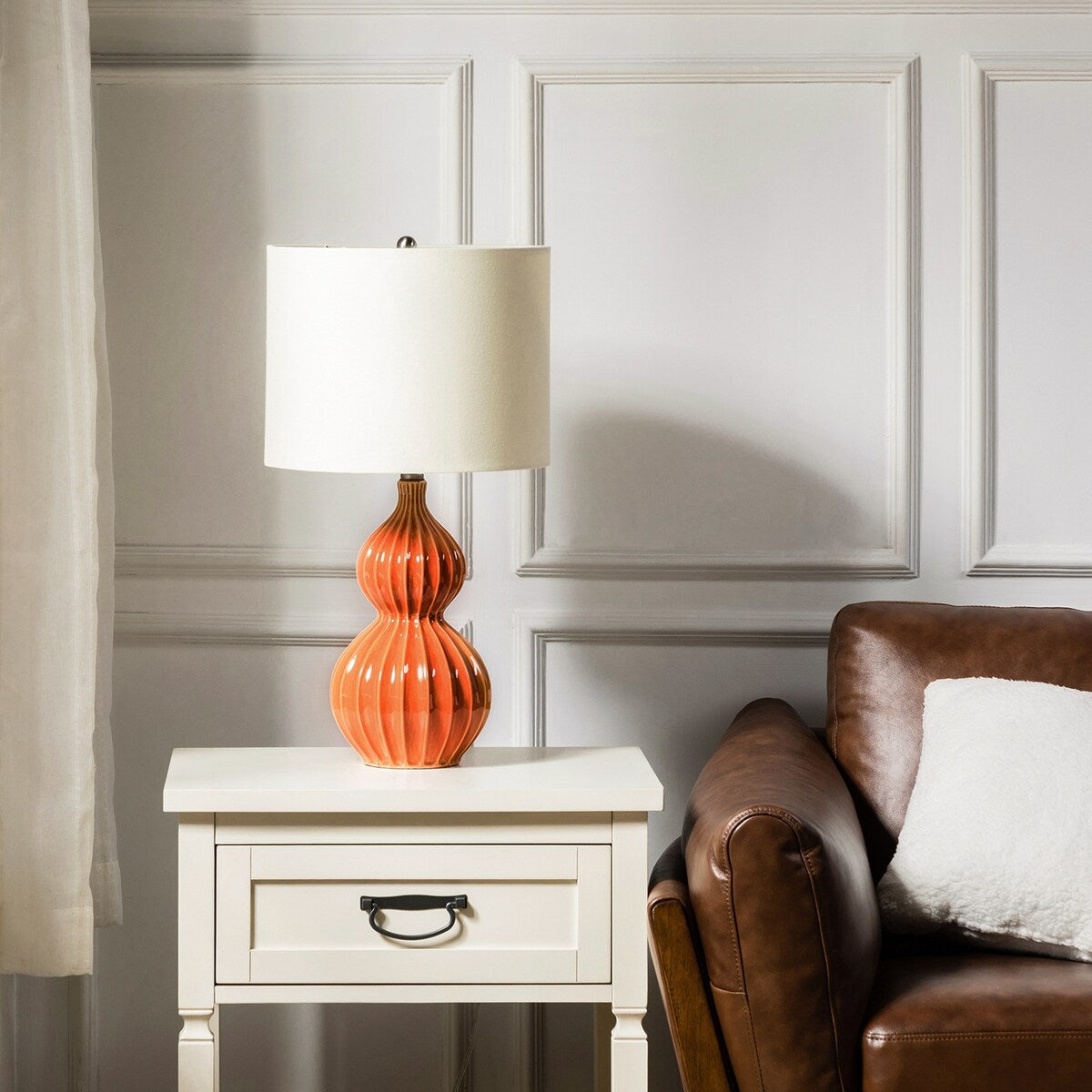 24" Modern Bedside LED Table Lamp
