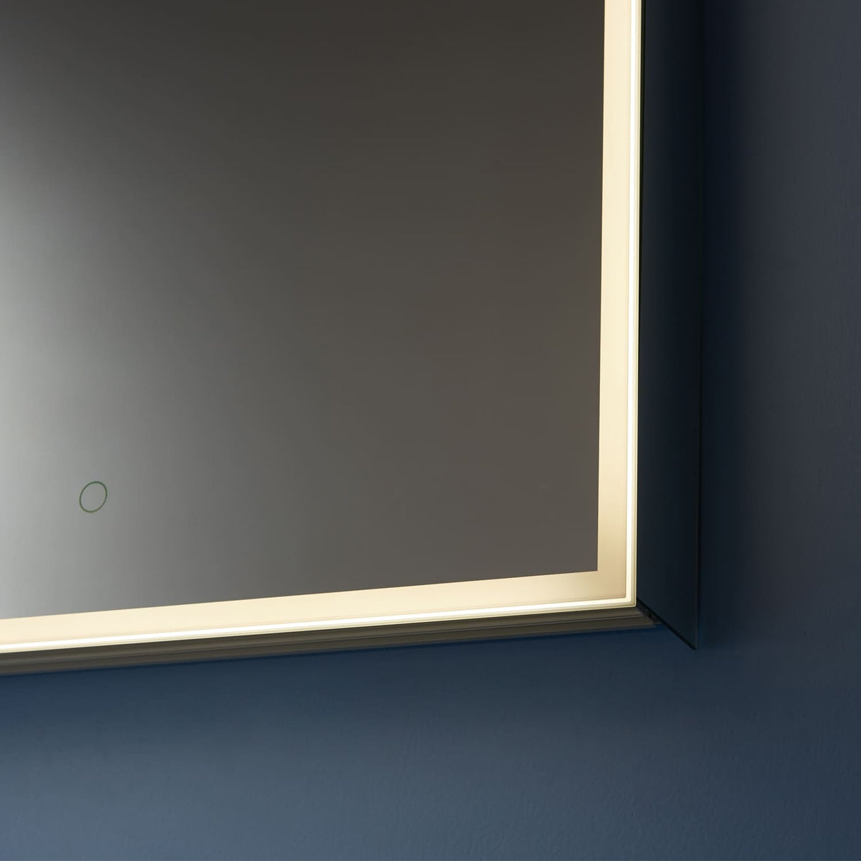 24" Rectangle Frameless Lighted Medicine Cabinet Wall Mounted Mirror