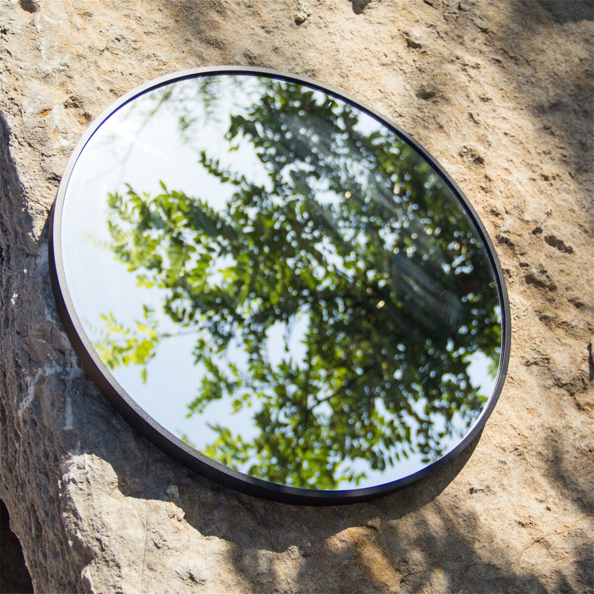 24" Wall Circle Large Round Mirror Wall Decor Make Up Entryway Mirror