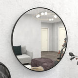 24" Wall Circle Large Round Mirror Wall Decor Make Up Entryway Mirror