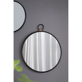 24" x 27" Wall Mirror with Black Frame