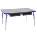 24" x 60" Book Box Activity Table with Adjustable Swivel Glide Legs