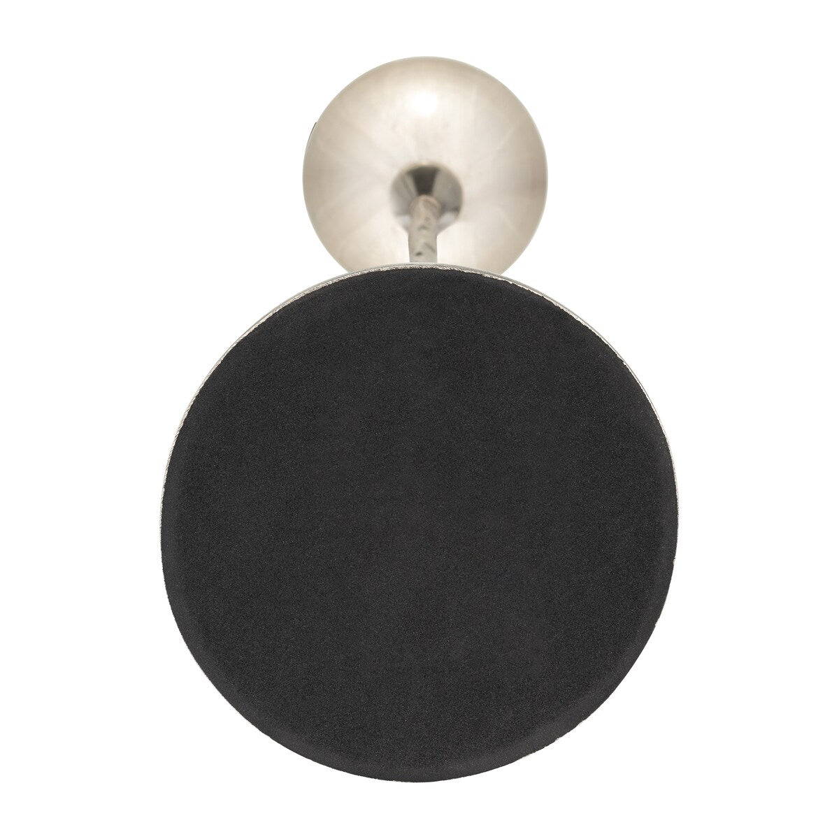 24"Hx5" Diameter Base, Glass Tealight Holder in Pearl White, Elegant Candle Holder, Aluminum and Glass Construction for