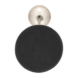 24"Hx5" Diameter Base, Glass Tealight Holder in Pearl White, Elegant Candle Holder, Aluminum and Glass Construction for