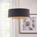 24'' Multi-Color 5-Light Drum Shade Chandelier - 24''×24''×62.5''