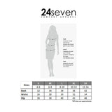 24seven Comfort Apparel Womens Knee Length Cold Shoulder Dress