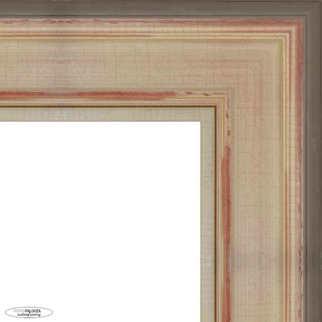 24x12 Traditional Silver Complete Wood Picture Frame with UV Acrylic, Foam Board Backing, & Hardware
