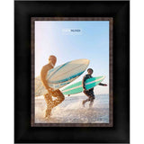 24x20 Contemporary Pewter Complete Wood Picture Frame with UV Acrylic, Foam Board Backing, & Hardware