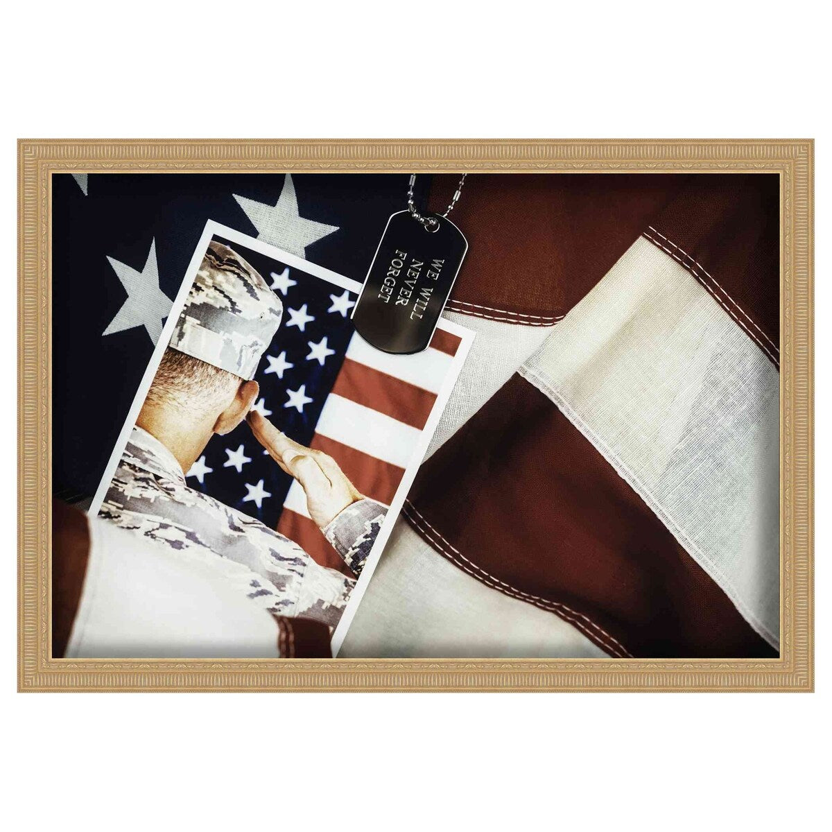 24x26 Gold Shadowbox Frame - Interior Size 24x26 by 1.5 In Deep - Gold Frame Is Made to Display Items Up To 1.5 In Deep