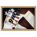 24x26 Gold Shadowbox Frame - Interior Size 24x26 by 1.5 In Deep - Gold Frame Is Made to Display Items Up To 1.5 In Deep